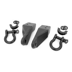Rough Country Tow Hook Brackets | D-Ring | Bull Bar Sup | Toyota Tundra 2WD/4WD (2007-2021)