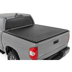 Rough Country Soft Roll Up Bed Cover | 5'7" Bed | Toyota Tundra 2WD/4WD (2007-2021)