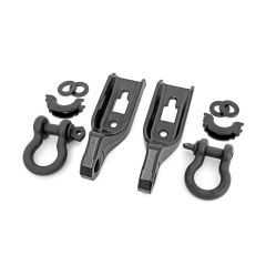 Rough Country Tow Hook Brackets | D-Ring Combo | Ford F-150 2WD/4WD (2009-2026)