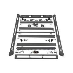 Rough Country Roof Rack | Black Series Lights | Jeep Wrangler JK/Wrangler Unlimited (07-18)