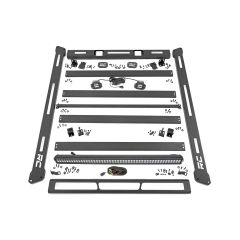 Rough Country Roof Rack | Black Series Lights | Jeep Wrangler JL (18-26)/Wrangler Unlimited (18-26)