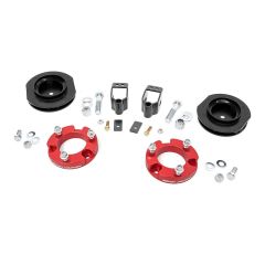 Rough Country 2 Inch Lift Kit | X-REAS | Red Spacers | Toyota 4Runner 2WD/4WD (2010-2024)