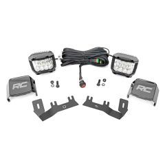 Rough Country LED Ditch Light Kit | 3in OSRAM Pair | Wide | Chevy/GMC 1500 (14-18 & Classic)