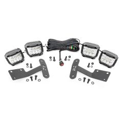 Rough Country LED Light Kit | Ditch Mount | 3" OSRAM | Wide | Toyota Tundra 2WD/4WD (14-21)