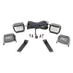Rough Country LED Light Kit | Ditch Mount | 3" OSRAM | Wide | Jeep Cherokee KL (14-21)