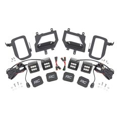 Rough Country LED Light Kit | Fog Mount | Dual 2" Black Pairs | Spot/Flood | Ford F-150 (15-17)