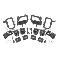Rough Country LED Light Kit | Fog Mount | Dual 2" Black Pairs | SAE | Ford F-150 (15-17)
