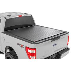 Rough Country Hard Roll Up Bed Cover | 5'7" Bed | Ford F-150 (15-26)/F-150 Lightning (22-26)