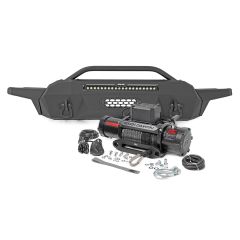 Rough Country Front Bumper | Hybrid | 20" Blk White DRL LED | Toyota Tacoma 2WD/4WD (16-23)
