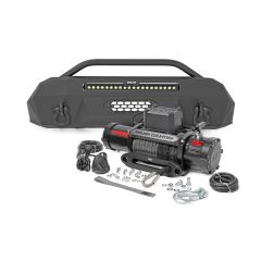 Rough Country Front Bumper | Hybrid | 20" Blk DRL LED | 9500S | Toyota Tacoma (16-23)