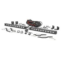 Rough Country LED Light Kit | Grille Mount | 10" Black Slimline Pair | Ford F-150 (18-20)