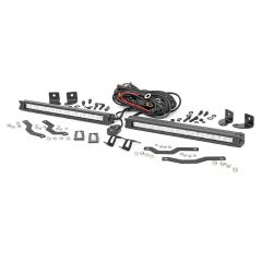 Rough Country LED Light Kit | Grille Mount | 10" Chrome Slimline Pair | Ford F-150 (18-20)
