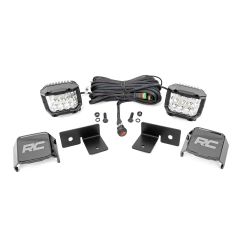 Rough Country LED Light Kit | Under Bed Mount | 2" Chrome Pair | Wide Angle | Polaris General XP 4 1000