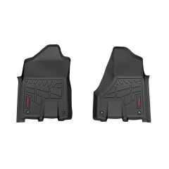 Rough Country Sure-Fit Floor Mats | Front Bucket | Crew | Ram 2500/3500 2WD/4WD (2019-2026)