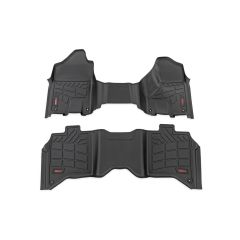 Rough Country Sure-Fit Floor Mats | Front & Rear | Crew | Ram 2500/3500 2WD/4WD (2019-2026)