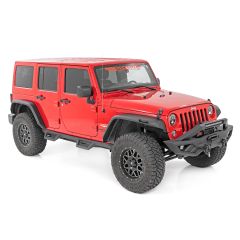 Rough Country High Clearance LED Flat Fender Flare Kit | UV Treated | Jeep Wrangler JK (07-18)