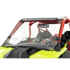 Rough Country Vented Full Windshield | Scratch Resistant | Polaris RZR Turbo R