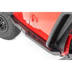 Rough Country Rock Sliders | Heavy Duty | 4-Door | Jeep Wrangler Unlimited 2WD/4WD (07-18)