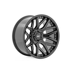 Rough Country Rough Country 95 Series Wheel | One-Piece | Gloss Black Machined | 20x10 | 8x6.5 | -19mm