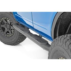 Rough Country Oval Nerf Step | 4-Door | Black | Ford Bronco 4WD (2021-2026)