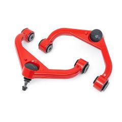 Rough Country Red Forged Upper Control Arms | 3 Inch Lift | Chevy/GMC 2500HD/3500HD (20-26)