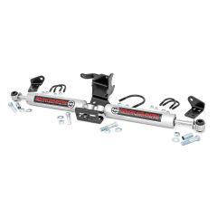 Rough Country N3 Steering Stabilizer | Dual | 2.5-8 Inch Lift | Jeep Gladiator JT/Wrangler JL (18-26)