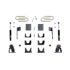 MaxTrac 2019-2026 SILVERADO/SIERRA 1500 2WD/4WD 4" REAR LOWERING BOX KIT (MODELS W/ MONOLEAF REAR SPRING)
