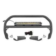 Rough Country Nudge Bar | 20 Inch Chrome Single Row LED | OE Modular Steel | Ford Bronco (21-26)