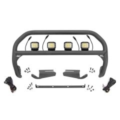 Rough Country Nudge Bar | 3 Inch Wide Angle Led (x4) | Oe Modular Steel | Ford Bronco (21-26)