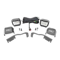 Rough Country LED Light Kit | Ditch Mount | 3" OSRAM | Wide | Nissan Frontier (22-26)