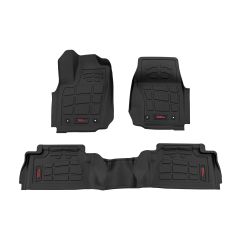 Rough Country Sure-Fit Floor Mats | Front & Rear | TRD PRO | Double Cab | Toyota Tacoma (24-26)