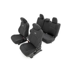 Rough Country Seat Covers | FR & RR | Double Cab | Toyota Tacoma 2WD/4WD (2024-2026)
