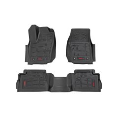 Rough Country Sure-Fit Floor Mats | Front & Rear | Double Cab | Toyota Tacoma (24-26)