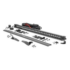 Rough Country 30" Single Row Light Mount | Front | Black Series | White DRL | Polaris RZR Turbo R