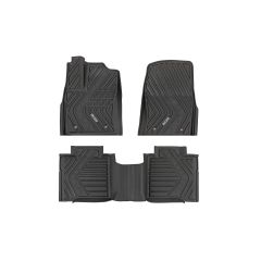 Rough Country Flex-Fit Floor Mats | FR & RR | CrewMax | Toyota Tundra 2WD/4WD (2022-2026)