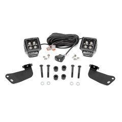 Rough Country LED Light Kit | Front Mount | 2" Black Pair | Amber DRL | Segway 570 F