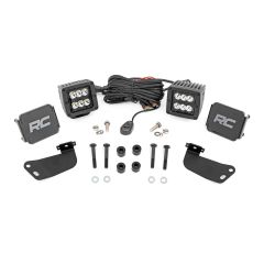 Rough Country LED Light Kit | Front Mount | 2" Black Pair | Segway 570 F