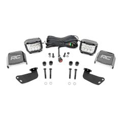Rough Country LED Light Kit | Front Mount | 3" Chrome Pair | Wide Angle | Segway 570 F