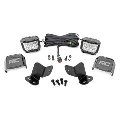 Rough Country LED Light Kit | Rear Mount | 3" Chrome Pair | Wide Angle | Segway 570 F