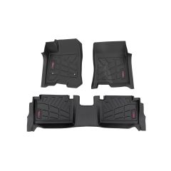 Rough Country Sure-Fit Floor Mats | Front & Rear | Chevy/GMC Canyon/Colorado 2WD/4WD (23-26)