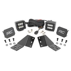 Rough Country LED Light Kit | Rear Mount | 2" Black Pair | CFMOTO UFORCE U10 Pro
