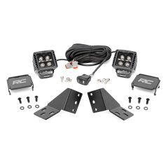 Rough Country LED Light Kit | Rear Mount | 2" Black Pair | White DRL | CFMOTO UFORCE U10 Pro