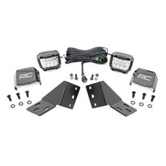 Rough Country LED Light Kit | Rear Mount | 3" Chrome Pair | Wide Angle | CFMOTO UFORCE U10 Pro