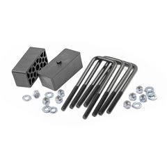 Rough Country 2 Inch Block & U-Bolt Kit | Chevy/GMC 1500 2WD/4WD (99-24)