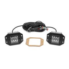Rough Country 2 Inch Black Series LED Light Pods | Spot | Flush Mount