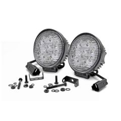 Rough Country 4 Inch Chrome Series LED Light | Round | Pair