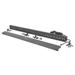 Rough Country 50 Inch Black Series LED Light Bar | Dual Row | Cool White DRL