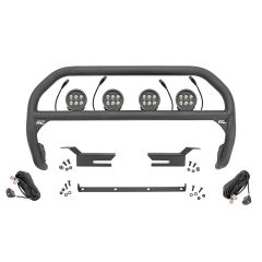 Rough Country Nudge Bar | 3.5 Inch Round Led (x4) | Ford Bronco 4WD (2021-2026)