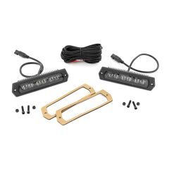 Rough Country 6 Inch Black Series LED Lights | Flush Mount | Pair
