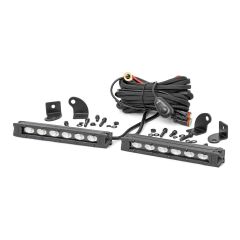 Rough Country 6 Inch Black Series LED Light Bar | Slim Line | Pair